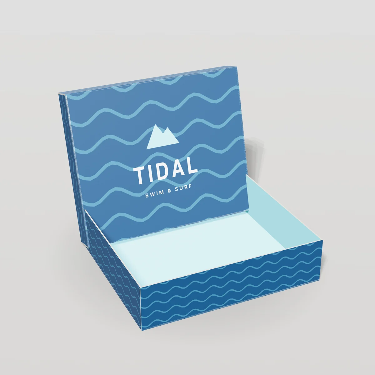 Apparel Boxes concept: Tidal design, swim & surf