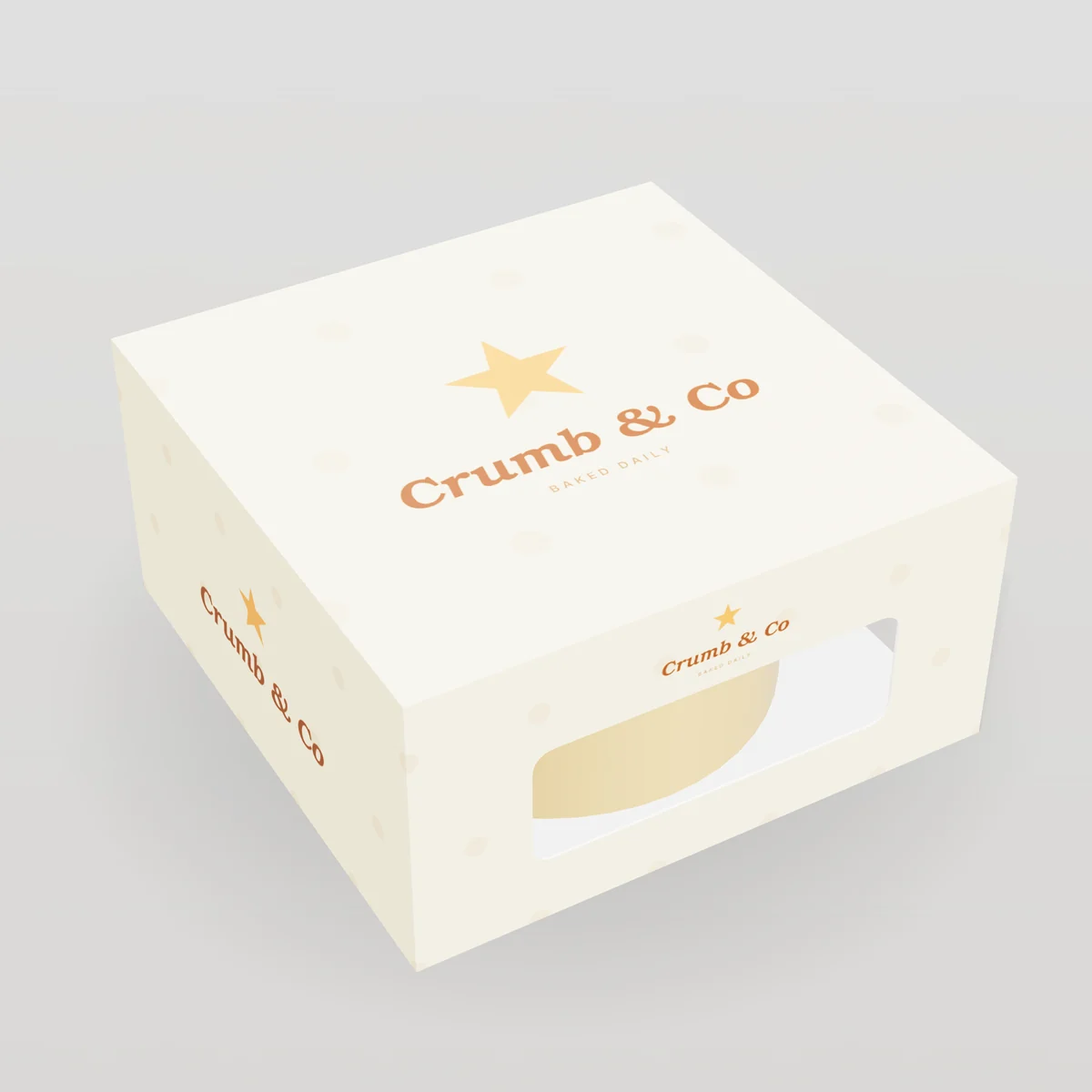 Bakery Boxes concept: Crumb & Co design, baked daily