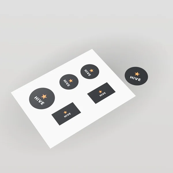 Custom Stickers & Labels concept render 1