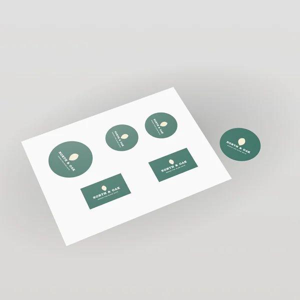 Custom Stickers & Labels concept render 2