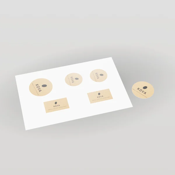 Custom Stickers & Labels concept render 3