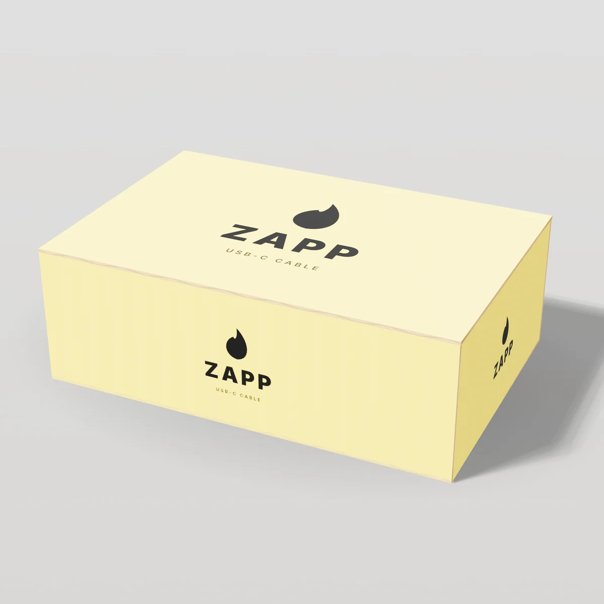 Electronics Boxes concept: Zapp design, usb-c cable