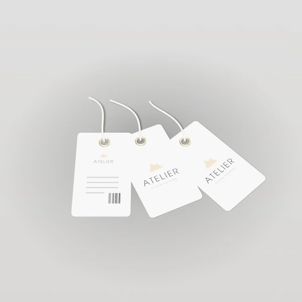 Custom Hang Tags concept render 1