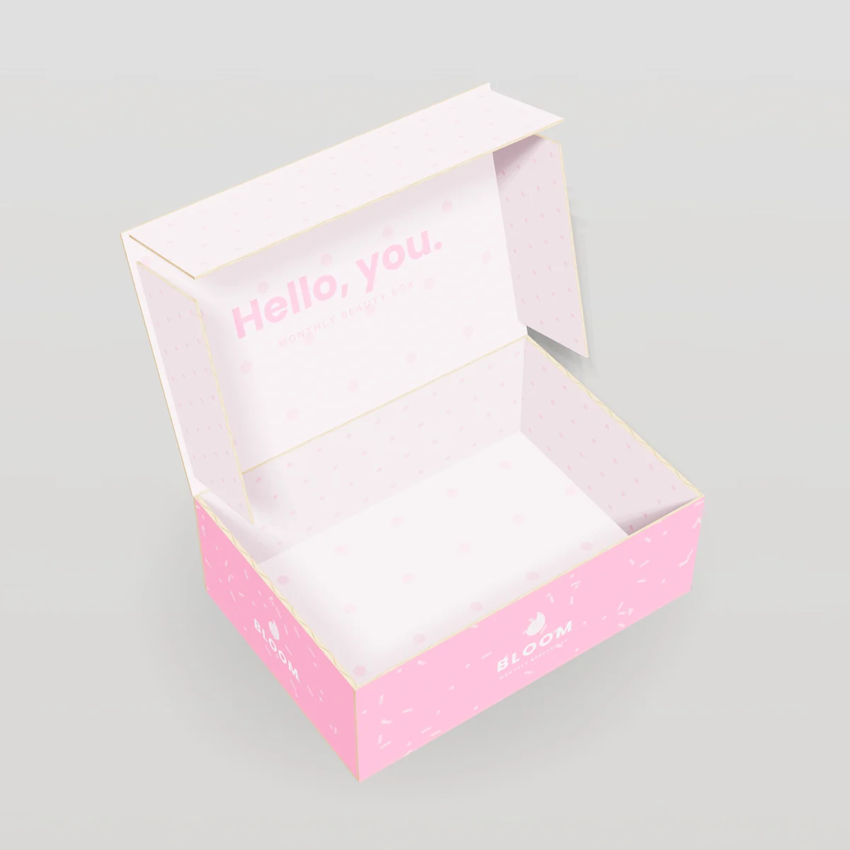Interior Printing concept: Bloom design, monthly beauty box