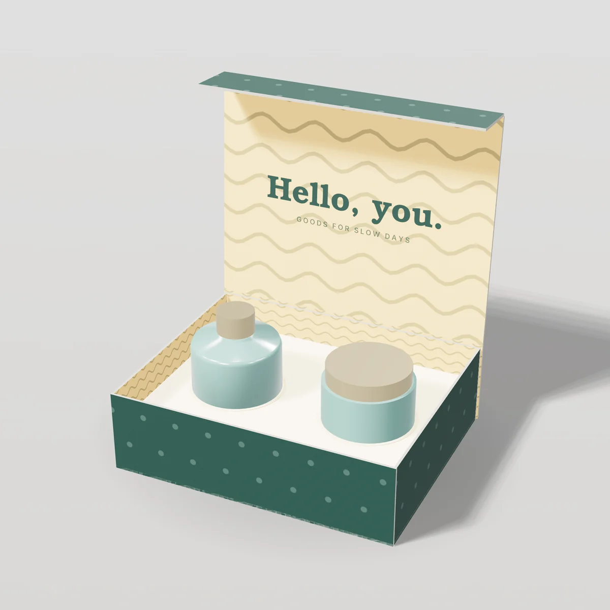 Magnetic Closure Boxes concept: North & Oak design, goods for slow days