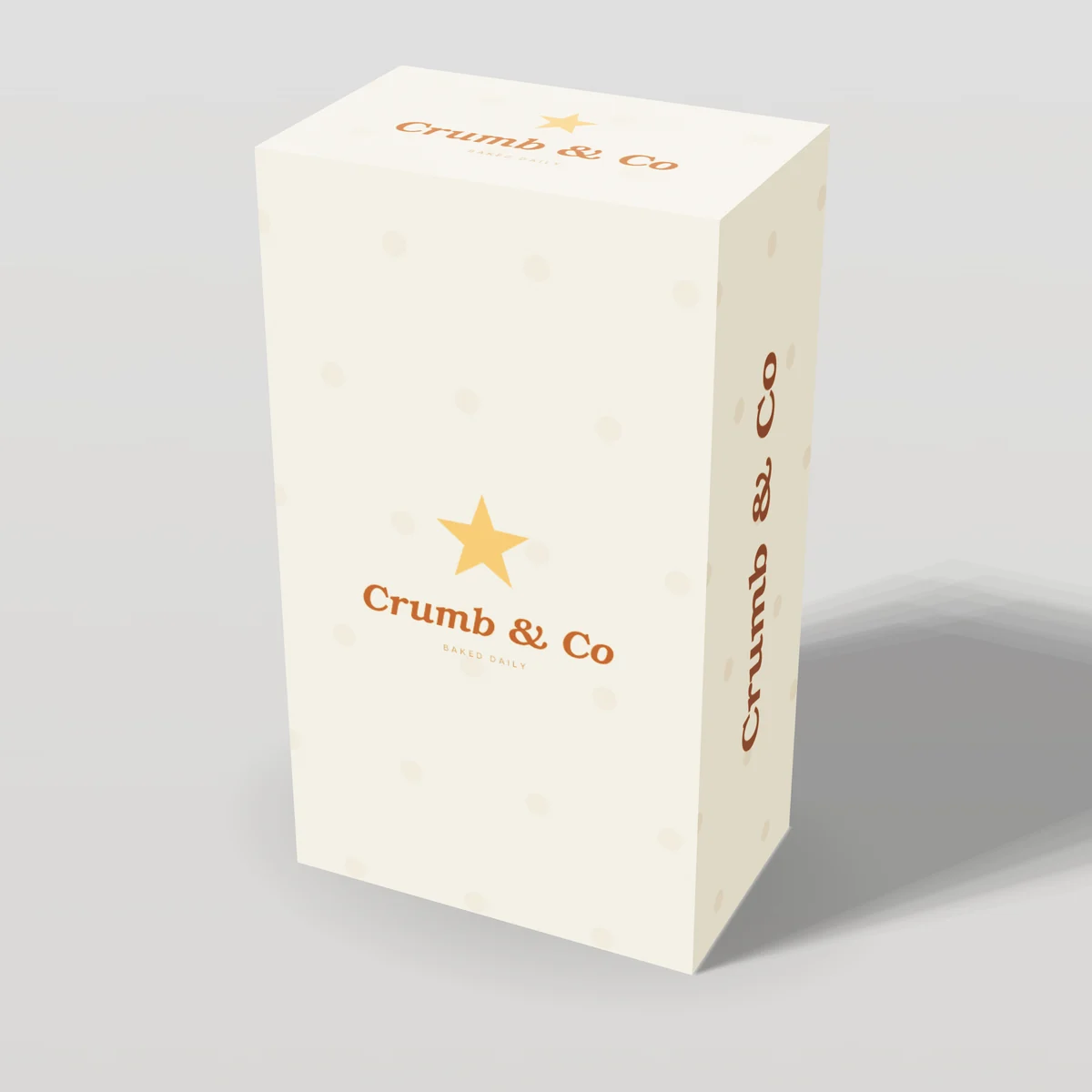 Recycled Paperboard concept: Crumb & Co design, baked daily