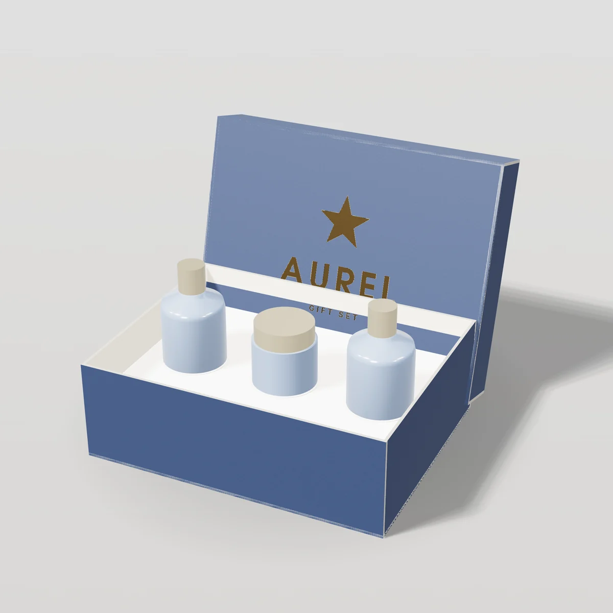 Rigid Boxes concept: Aurel design, gift set