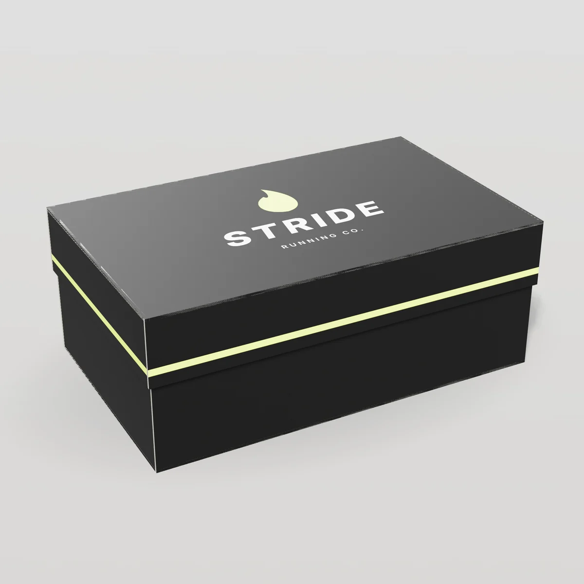 Shoe Boxes concept: Stride design, running co.