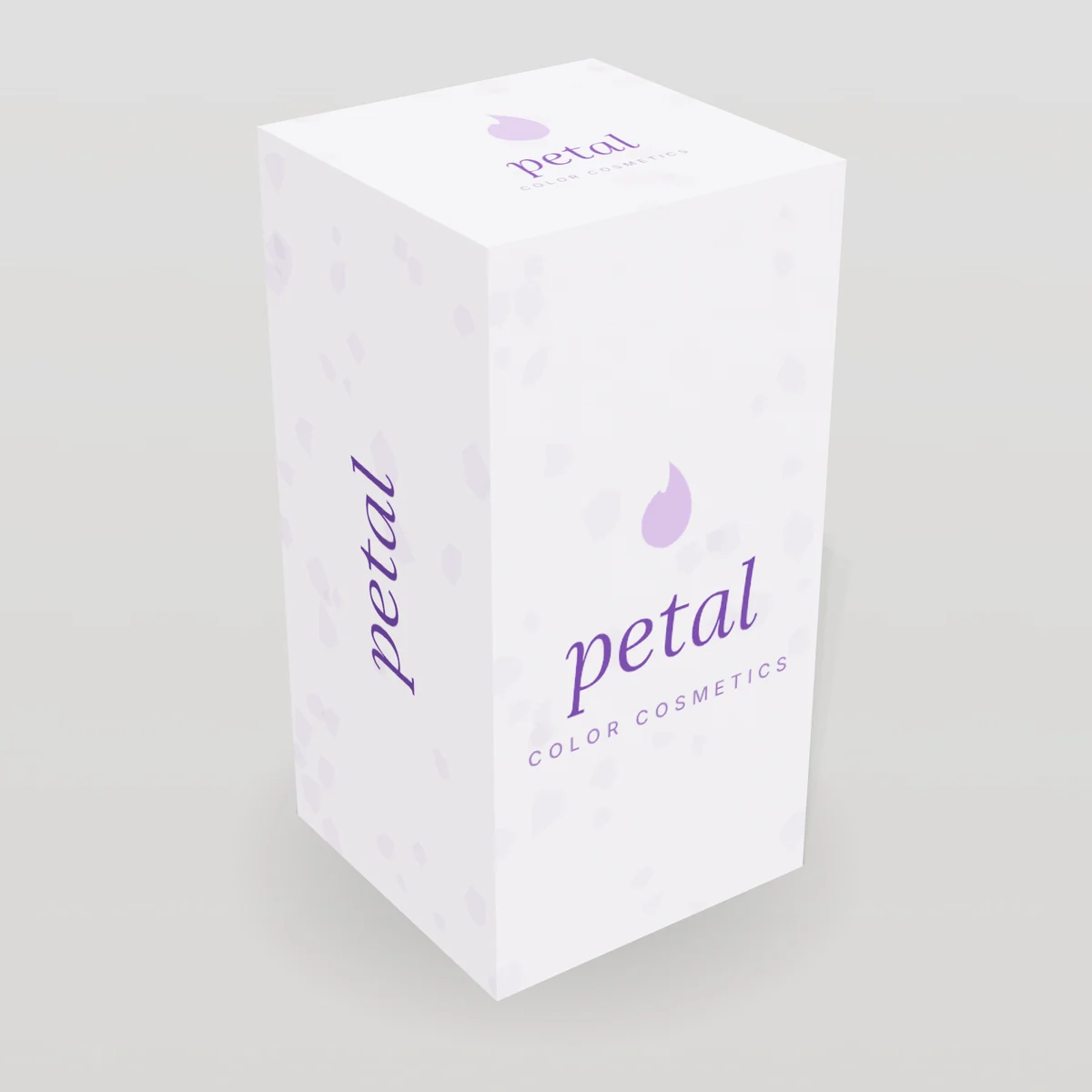 Spot UV concept: Petal design, color cosmetics