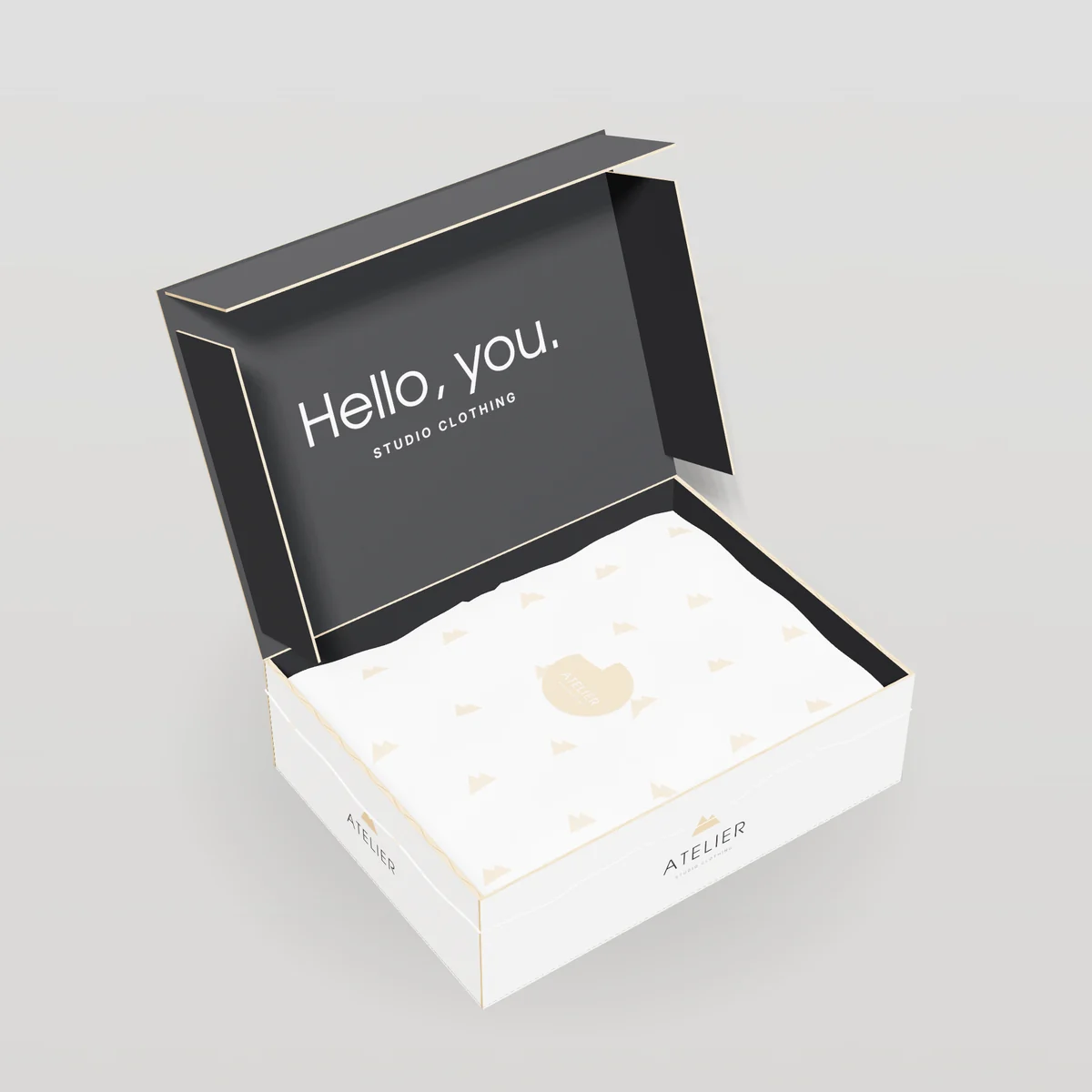 Custom Tissue Paper concept: Atelier design, studio clothing