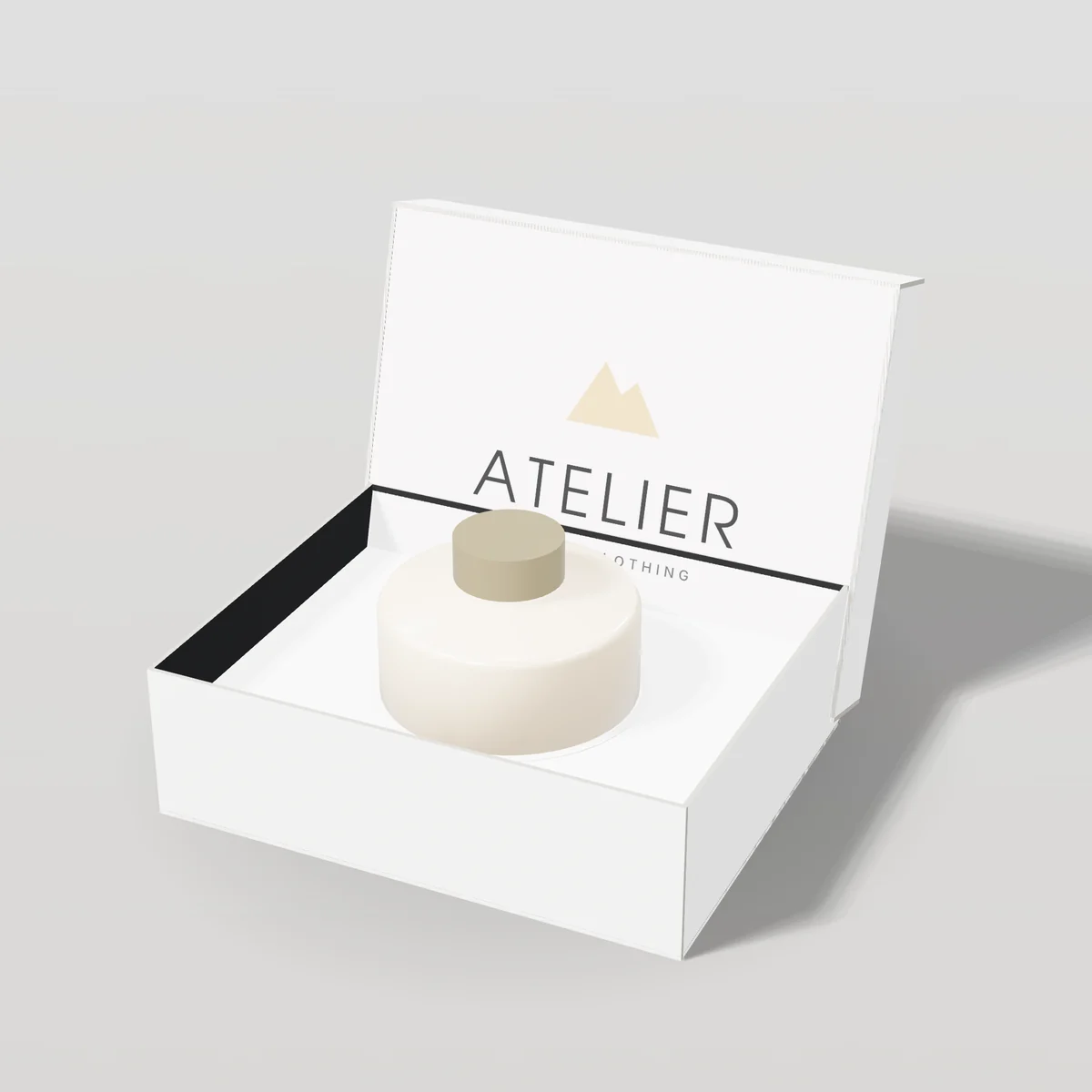 Two-Piece Boxes concept: Atelier design, studio clothing