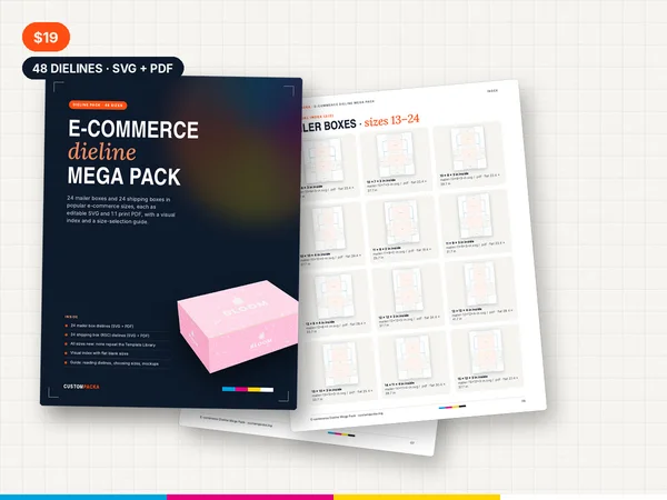 E-commerce Dieline Mega Pack preview