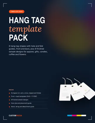 Hang Tag Template Pack: Guide · page 1