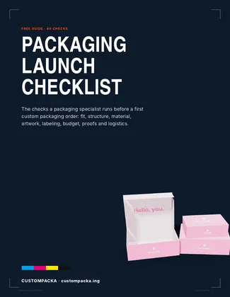 Packaging Launch Checklist: PDF · page 1