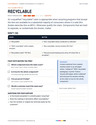 Honest Sustainability Claims Kit: PDF · page 4